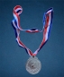 Preview: Medaille aus Metall Platz Nr. 2 (Silber)