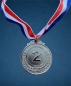 Preview: Medaille aus Metall Platz Nr. 2 (Silber)
