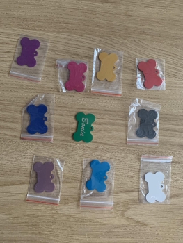 Hundemarke (verschiedene Farben)